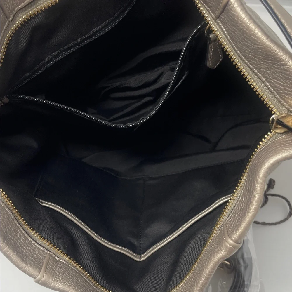 Coach Metallic Gold Leather Isabel Shoulder/crossbody Bag